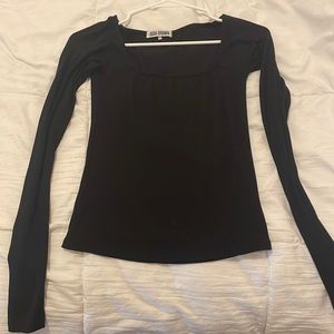 Joah Brown square neck long sleeve